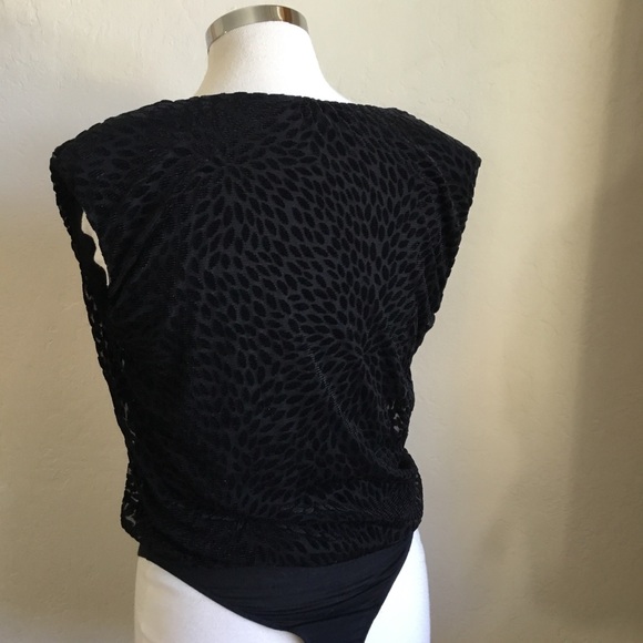 Ramy Brook Regina Velvet Burnout Bodysuit - Size XS - Picture 8 of 13